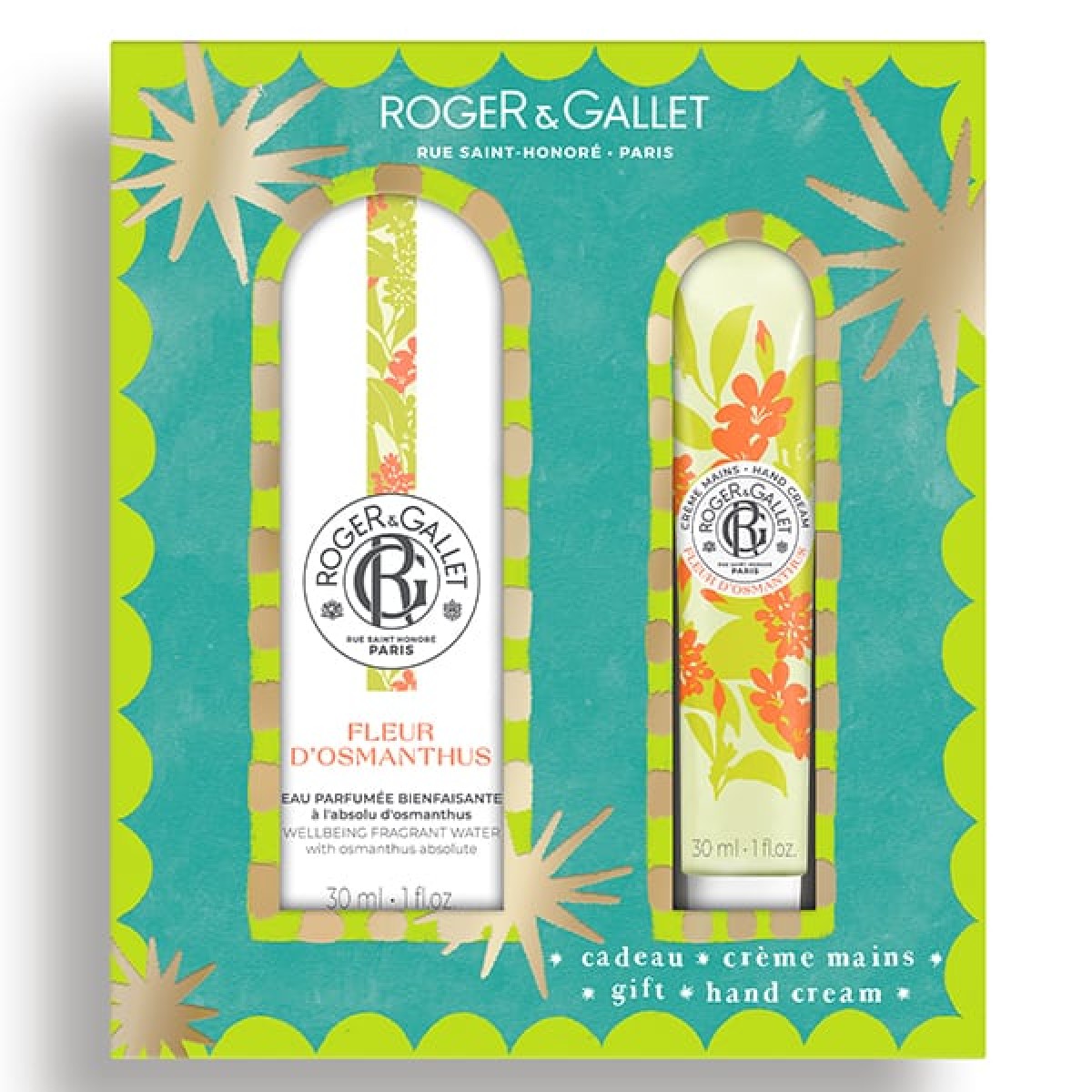 Roger&Gallet | Promo Fleur d'Osmanthus Wellbeing Fragrant Water 30ml & Κρέμα Χεριών 30ml | 1σετ