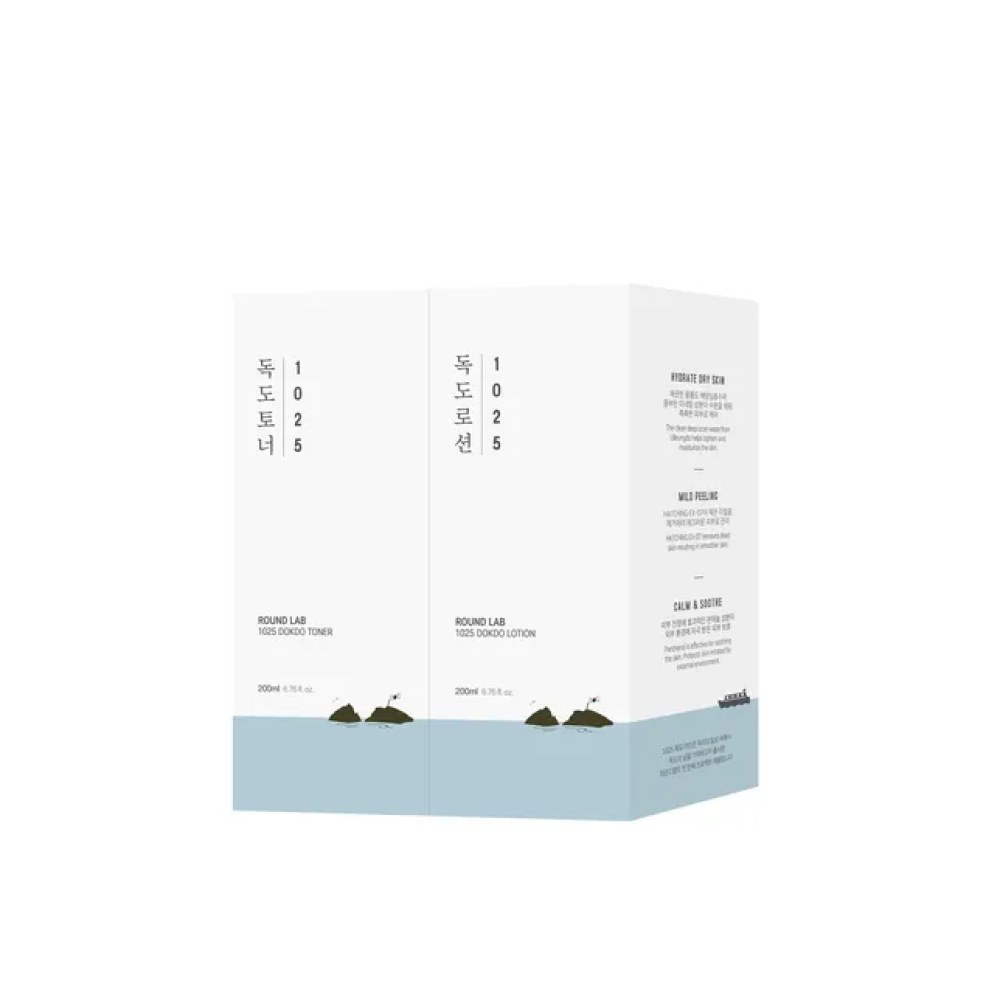 Round Lab | 1025 Dokdo Promo Set Toner & Lotion Duo Σετ Ενυδατικό Τόνερ & Ενυδατική Λοσιόν | 2x200ml