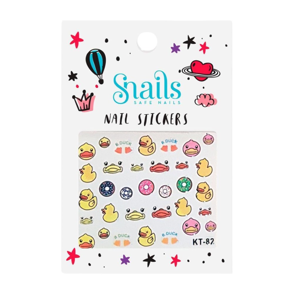 Snails | Nail Stickers Quack Quack Παιδικά  Αυτοκόλλητα Για Τα Νύχια | 1τμχ