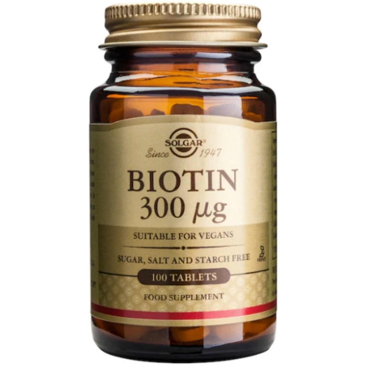Solgar | Biotin 300mcg | 100tabs