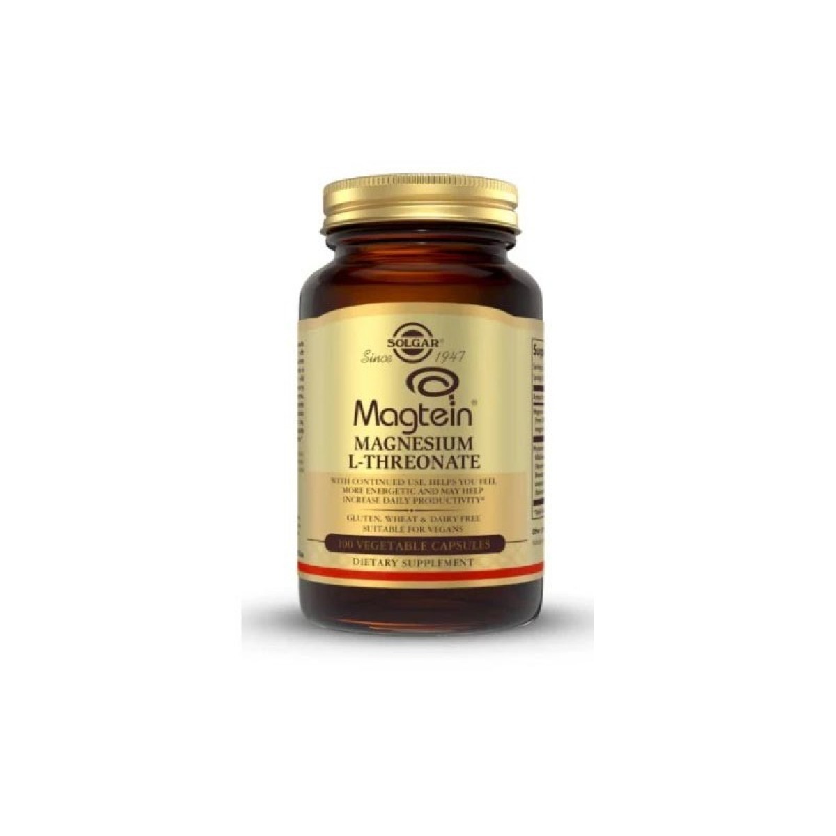 Solgar | Magtein Magnesium L-Threonate | 60caps 