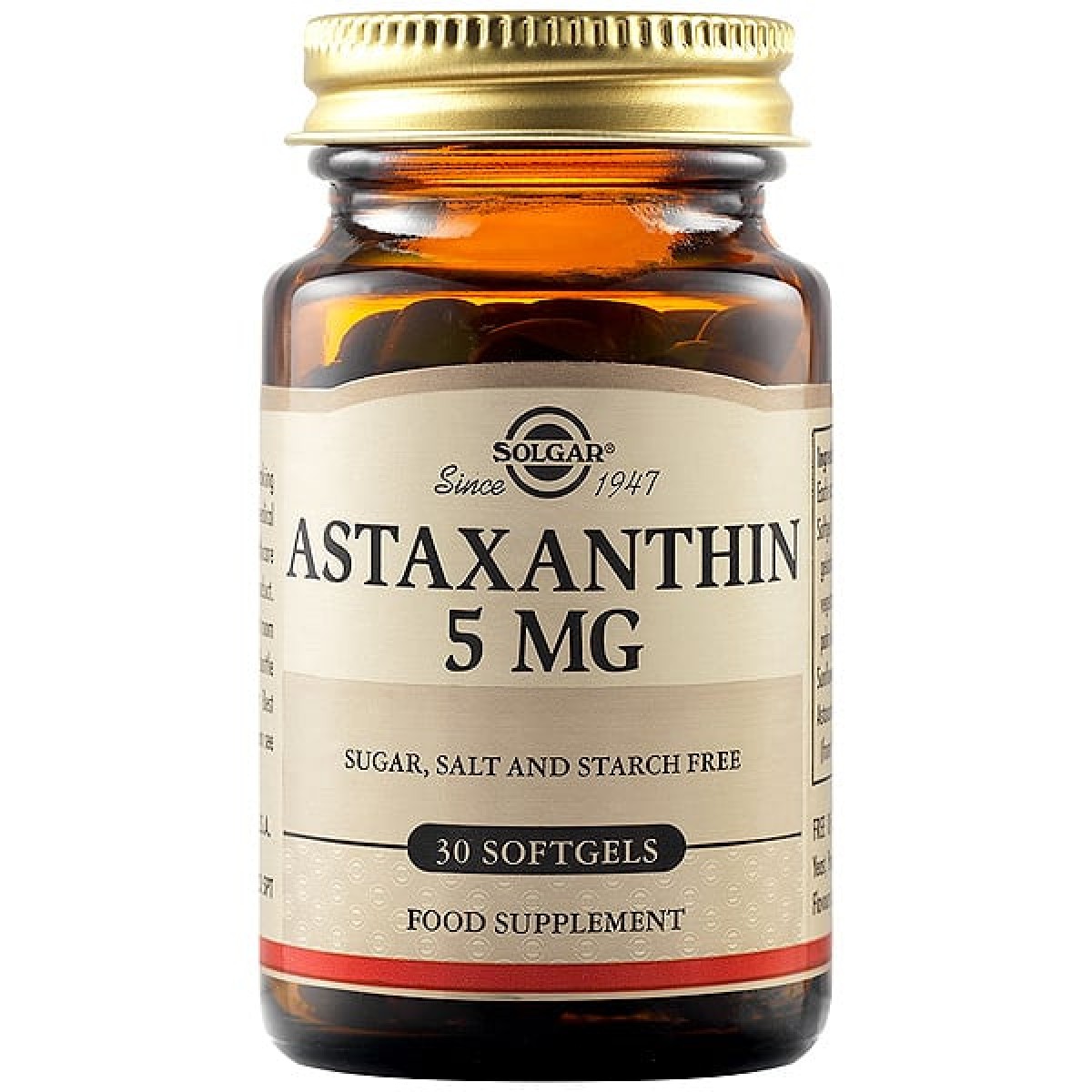 Solgar | Astaxanthin 5mg | 30softgels