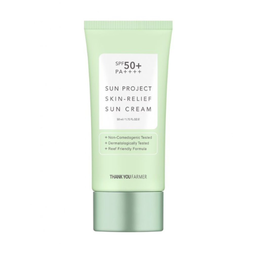 Thank you Farmer | Sun Project Skin Relief Sun Cream SPF50+ | Αντηλιακό Προσώπου | 50ml