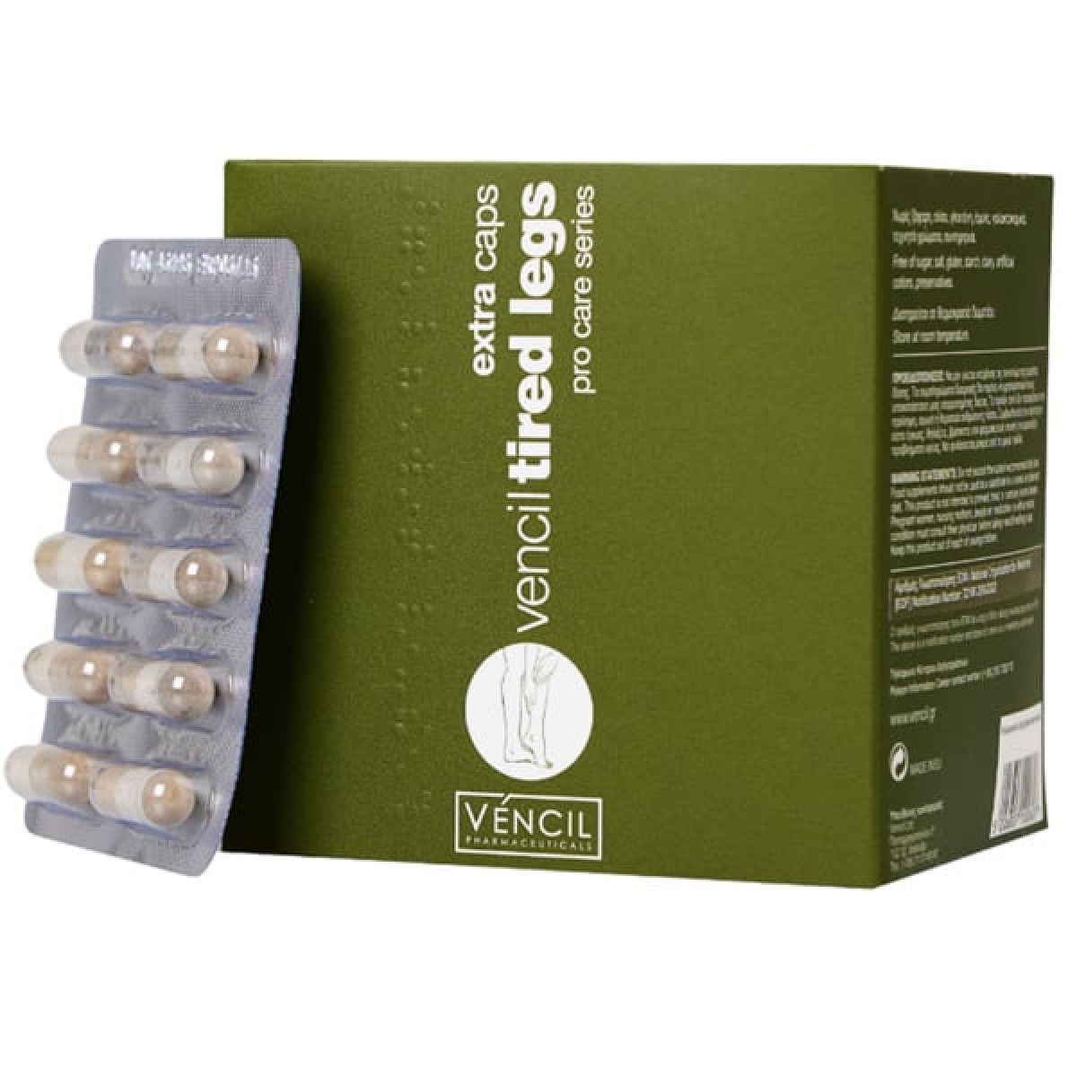 Vencil | Pro Care Series Tired Legs Συμπλήρωμα για Κουρασμένα Πόδια | 90caps  Vencil | Pro Care Series Tired Legs Συμπλήρωμα για Κουρασμένα Πόδια | 90caps