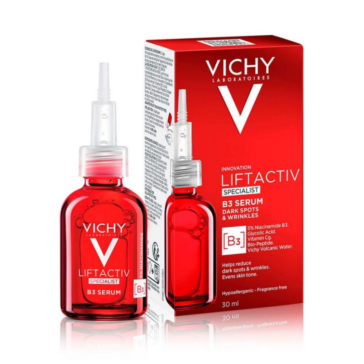 Vichy | Liftactiv Specialist Serum B3 Against Dark Spots & Wrinkles Ορός Προσώπου για Κηλίδες, Δυσχρωμίες, Πανάδες με Νιασιναμίδη | 30ml 