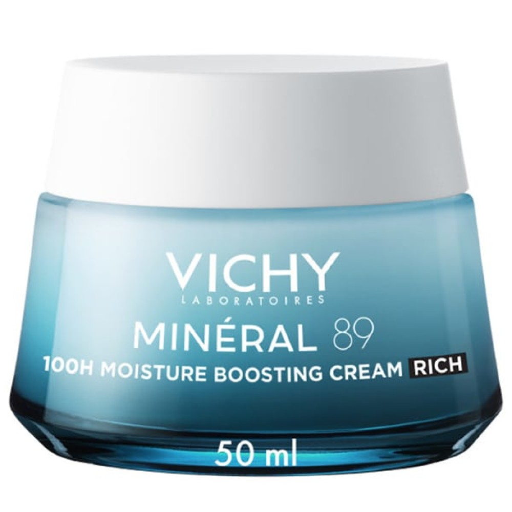 Vichy | Mineral 89 100h Moisture Boosting Cream Rich Ενυδατική Κρέμα Προσώπου με Πλούσια Υφή | 50ml