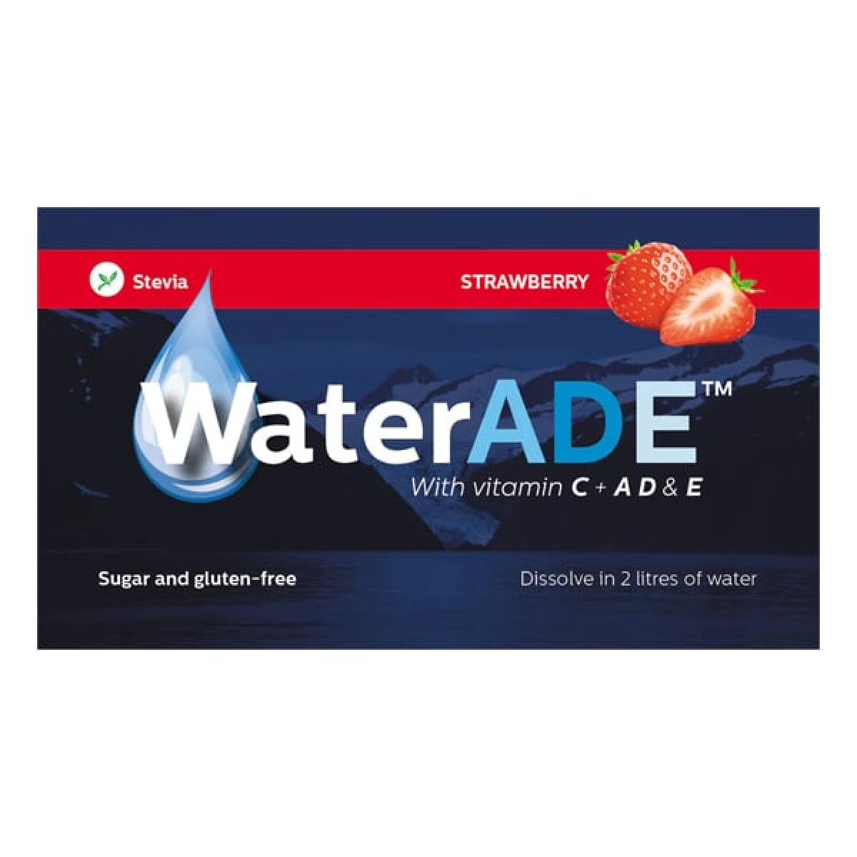 WaterADE | Strawberry Βιταμινούχο Στιγμιαίο Ρόφημα σε Σκόνη | 10gr 