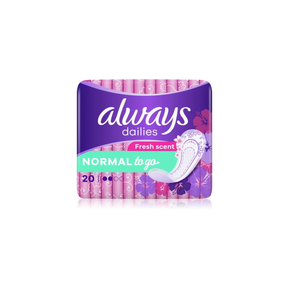 Always | Dailies To Go Normal Σερβιετάκια με Άρωμα Φρεσκάδας | 20τεμ