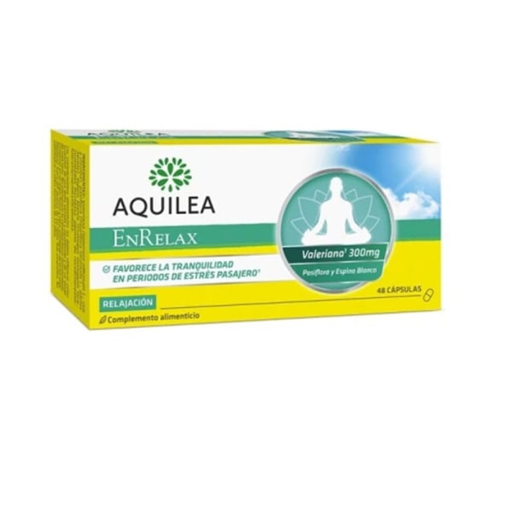 Aquilea | Enrelax Valeriana 300mg Συμπλήρωμα Διατροφής Για Το Άγχος & Την Αϋπνία | 48caps