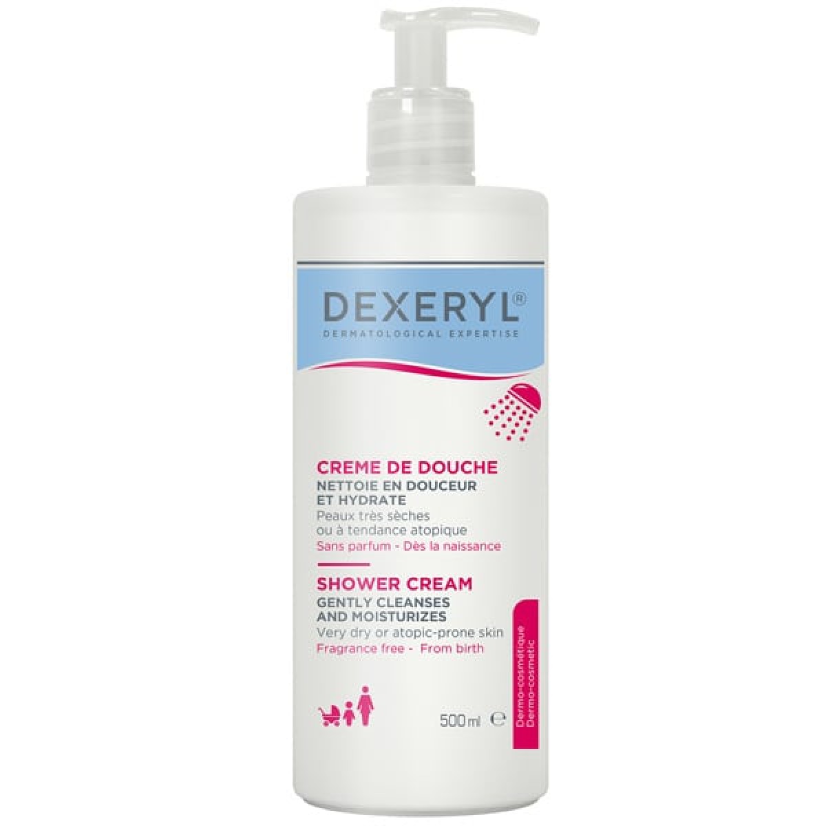 Dexeryl | Shower Cream Μαλακτική Κρέμα Καθαρισμού Σώματος για Πολύ Ξηρές & Aτοπικές Επιδερμίδες | 500ml