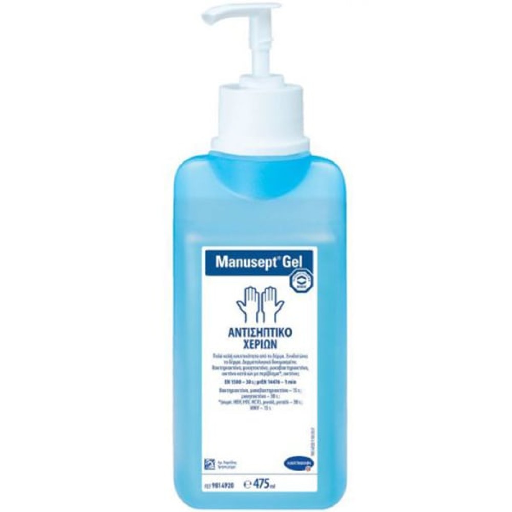 Hartmann | Manusept Gel Αντισηπτικό Χεριών με Αντλία | 475 ml