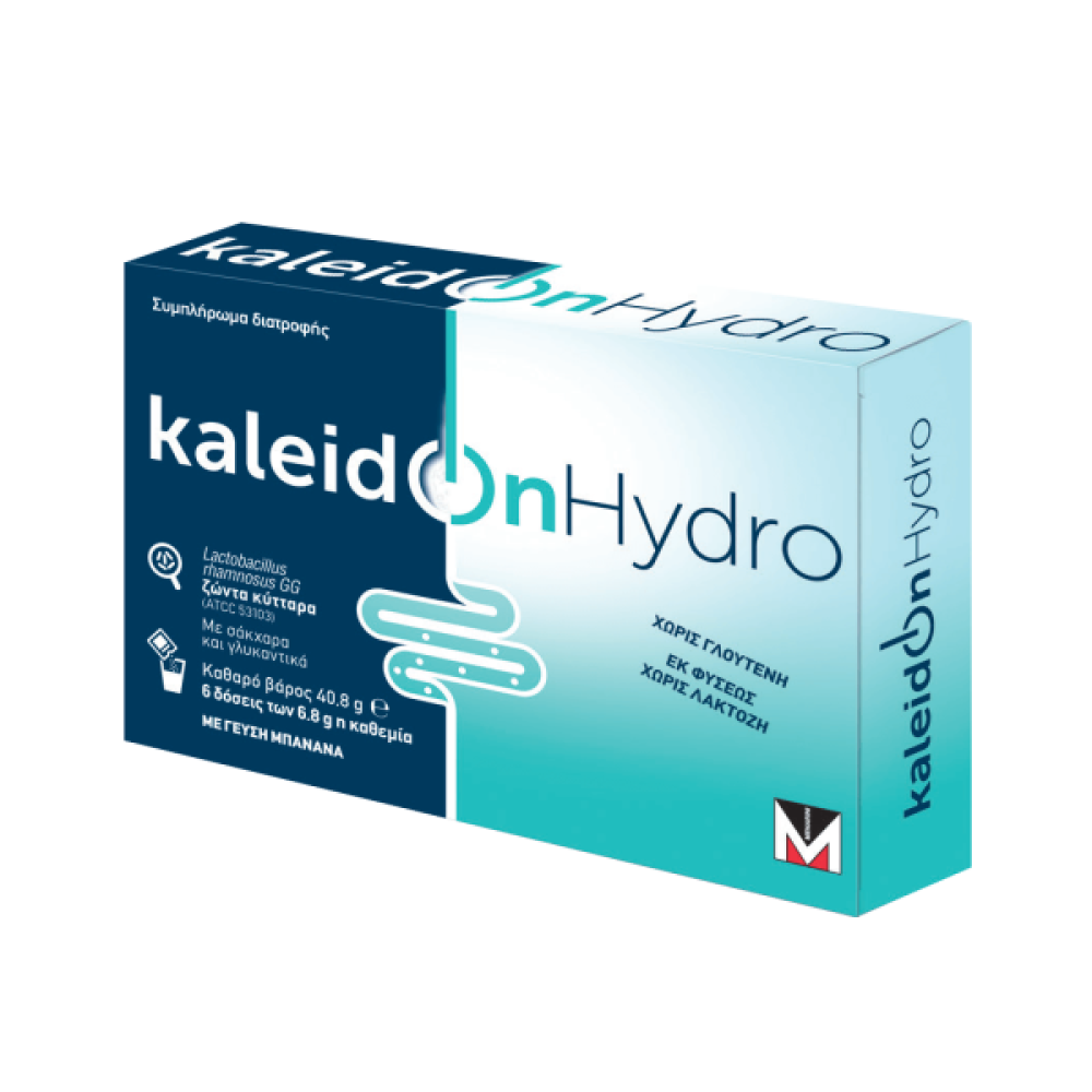 Kaleidon Hydro | Προβιοτικά  & Ηλεκτρολύτες με Γεύση Μπανάνα | 6x2 φακελάκια