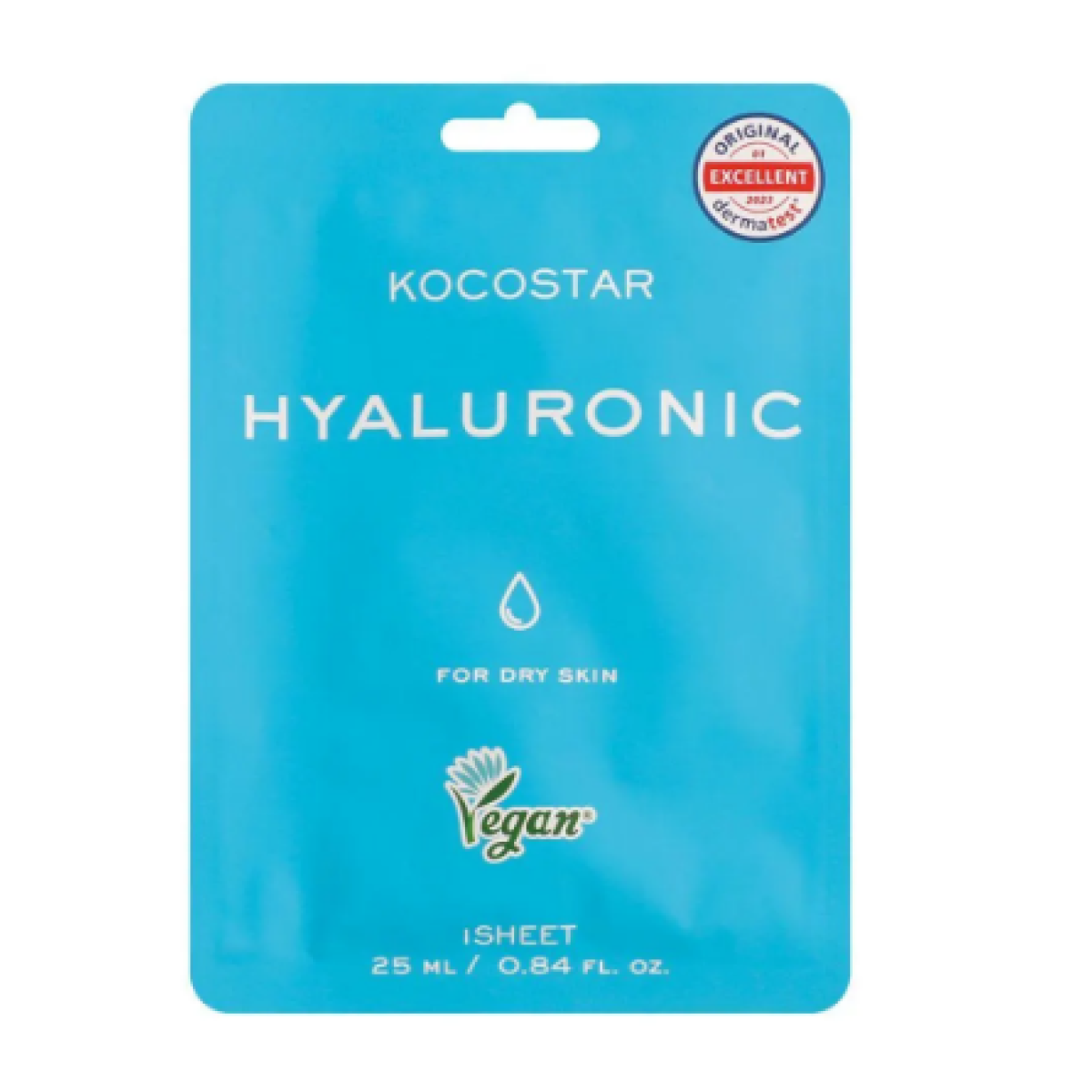 Kocostar | Hyaluronic Face Mask Εμποτισμένη Μάσκα Θρέψης & Ενυδάτωσης για Ξηρές Επιδερμίδες | 1τμχ