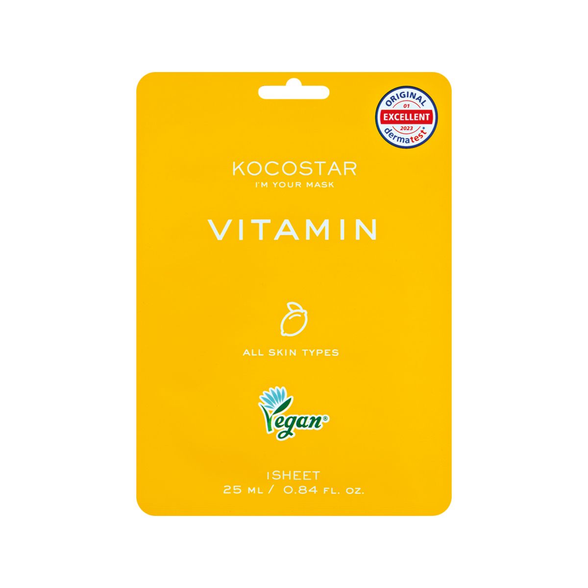 Kocostar | Vitamin Face Mask Μάσκα Προσώπου | 25ml