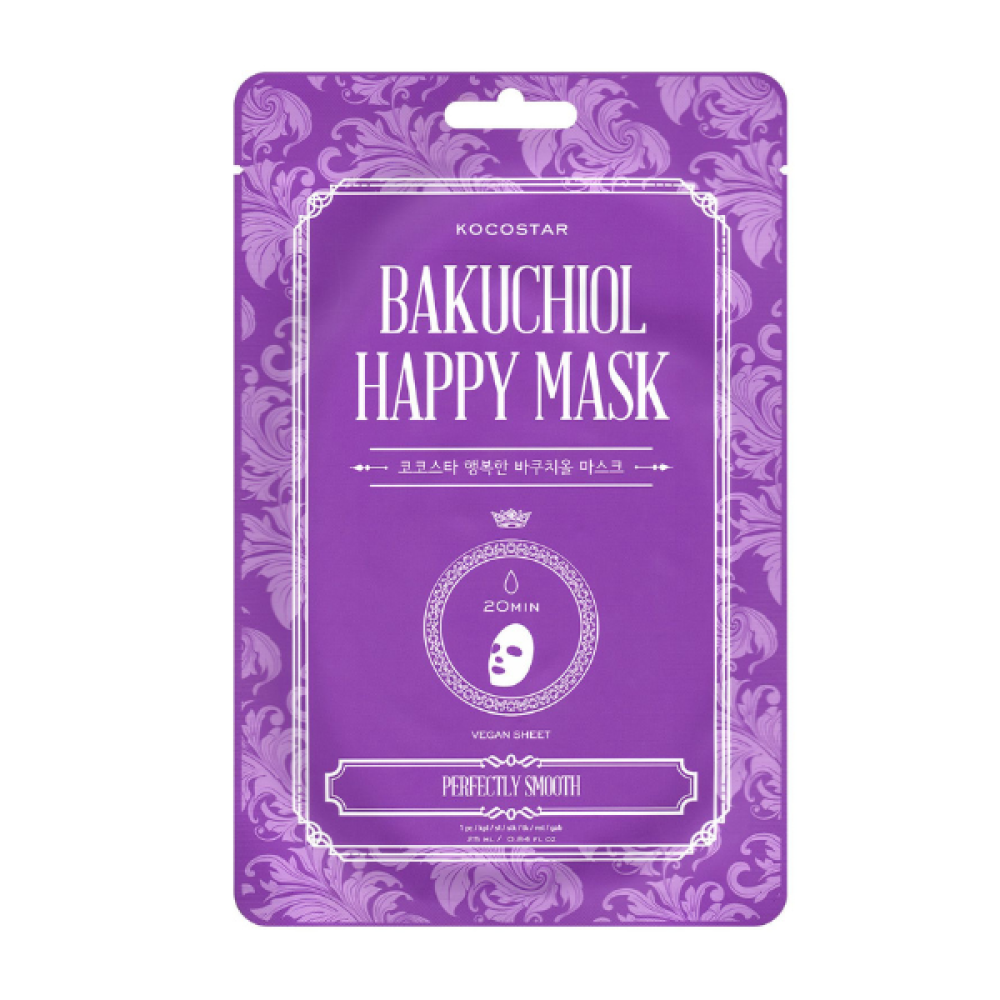 Kocostar | Bakuchiol Happy Mask Μάσκα Προσώπου για Ανανεωμένη & Λεία Επιδερμίδα | 1τεμ