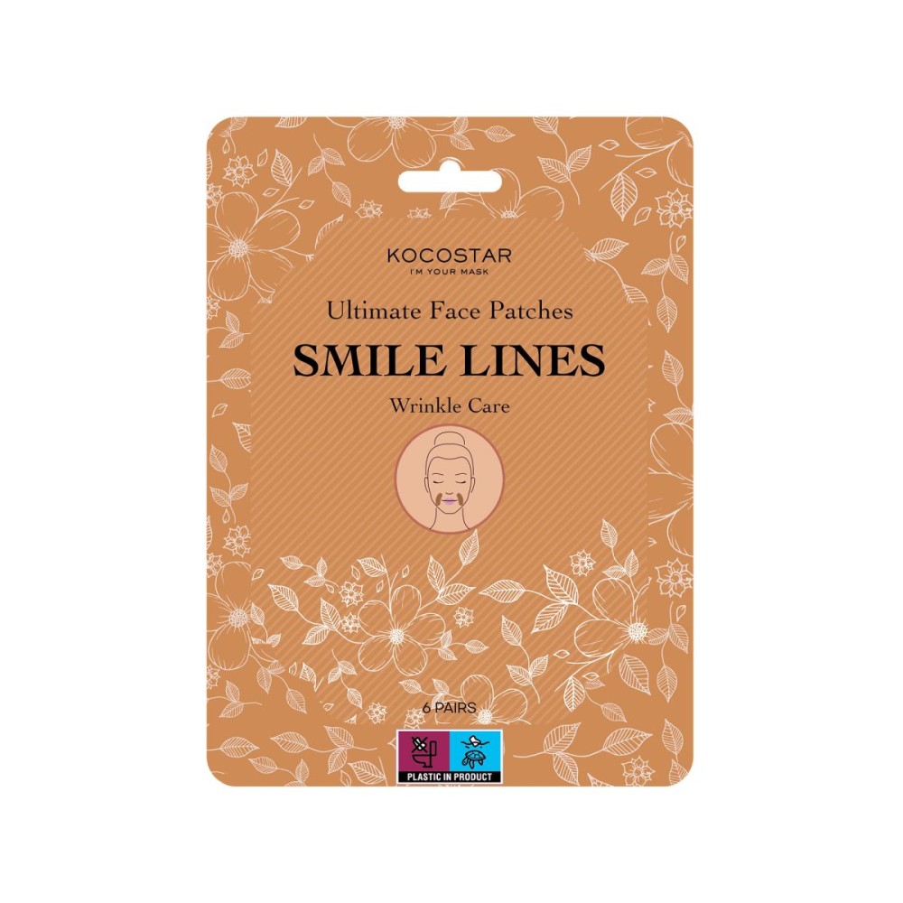 Kocostar | Ultimate Face Patces Smile Lines Wrinkle Care |1ζευγος