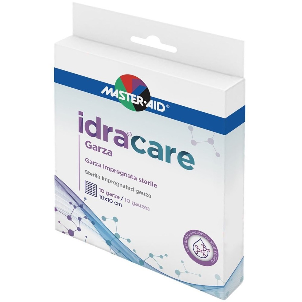 Master Aid | Idra Care Garza Αποστειρωμένη Εμποτισμένη Γάζα 10x10cm | 10τεμ