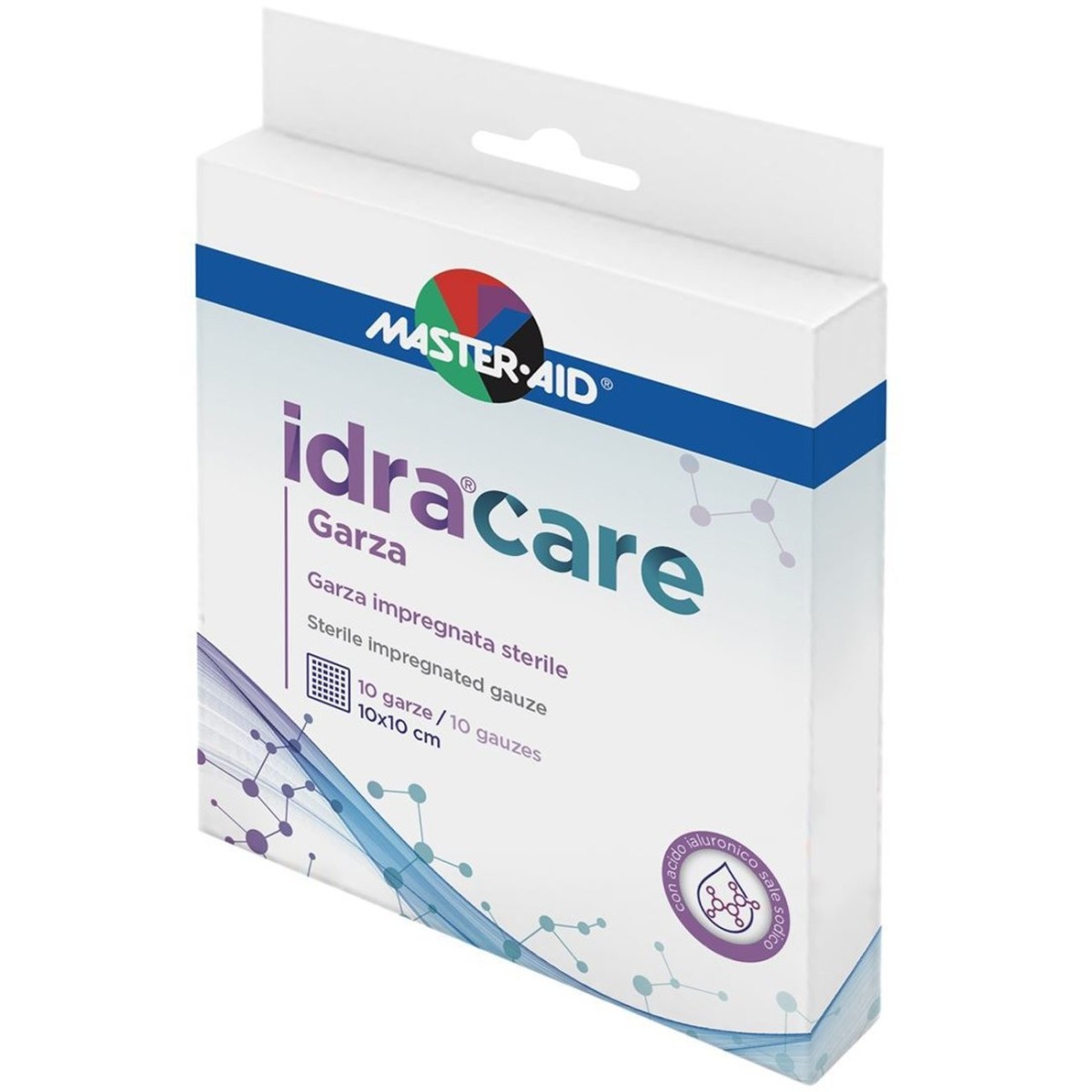 Master Aid | Idra Care Garza Αποστειρωμένη Εμποτισμένη Γάζα 10x10cm | 10τεμ