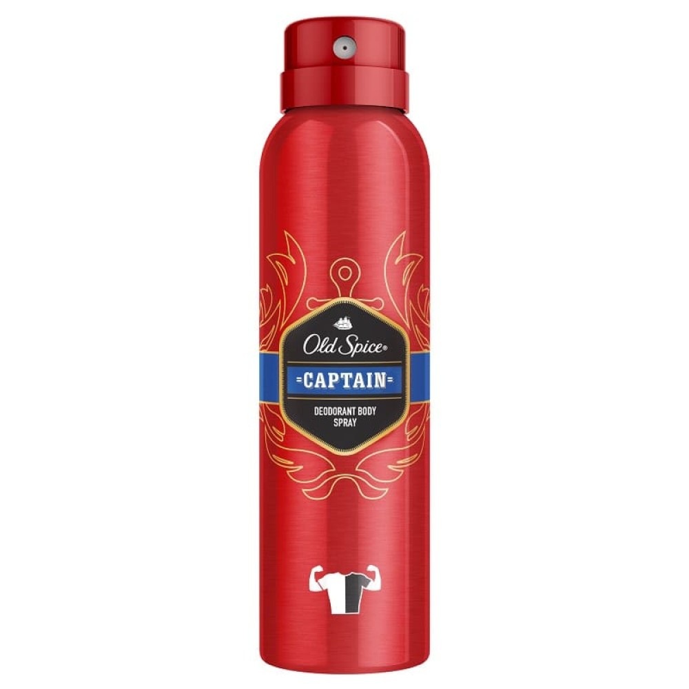 Old Spice | Captain Deodorant Spray Ανδρικ΄ό Αποσμητικό Σπρέι | 150ml Old Spice | Captain Deodorant Spray Ανδρικ΄ό Αποσμητικό Σπρέι | 150ml