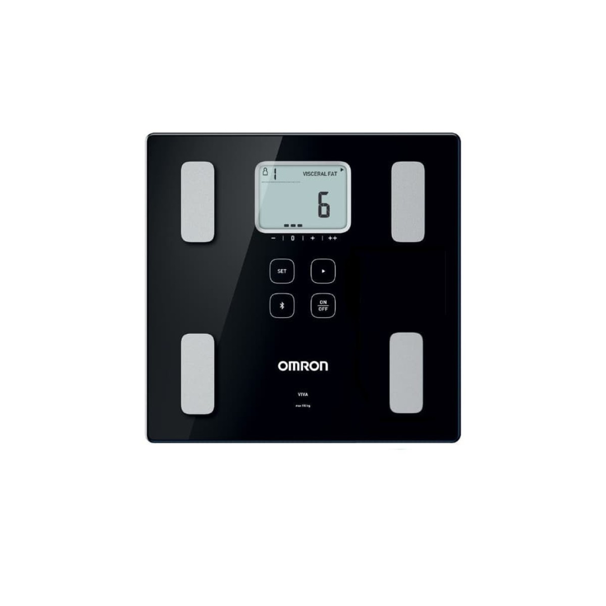 Omron | Viva Smart Ζυγαριά με Λιπομετρητή & Bluetooth σε Μαύρο Χρώμα  | 1τμχ
