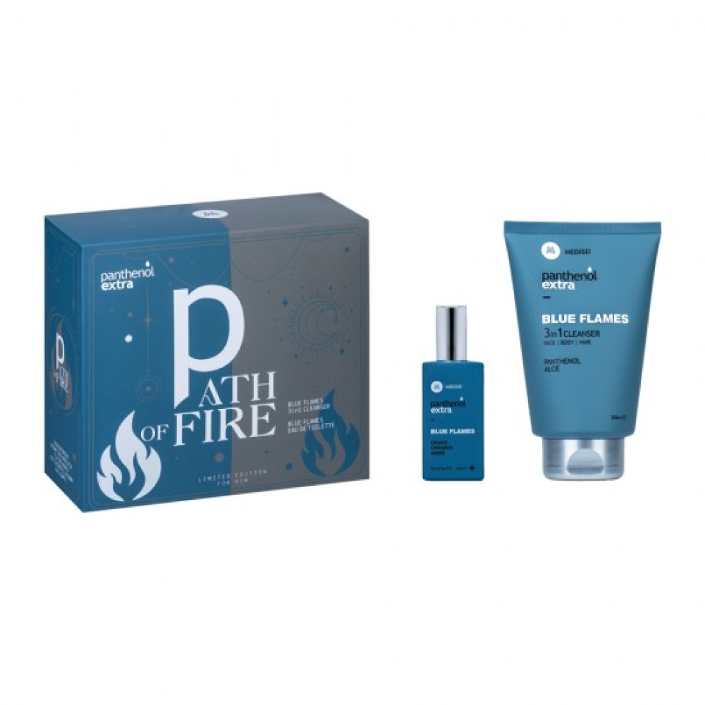Panthenol Extra | Promo Path of Fire Blue Flames 3in1 Cleanser 200ml & EDT 50ml