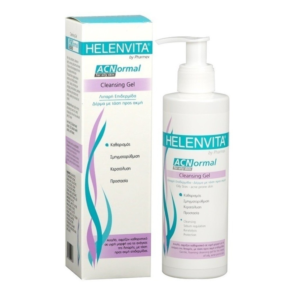 Helenvita | ACNormal Cleansing Gel for Oily Skin | Απαλό Καθαριστικό Προσώπου για Λιπαρή Επιδερμίδα | 200ml