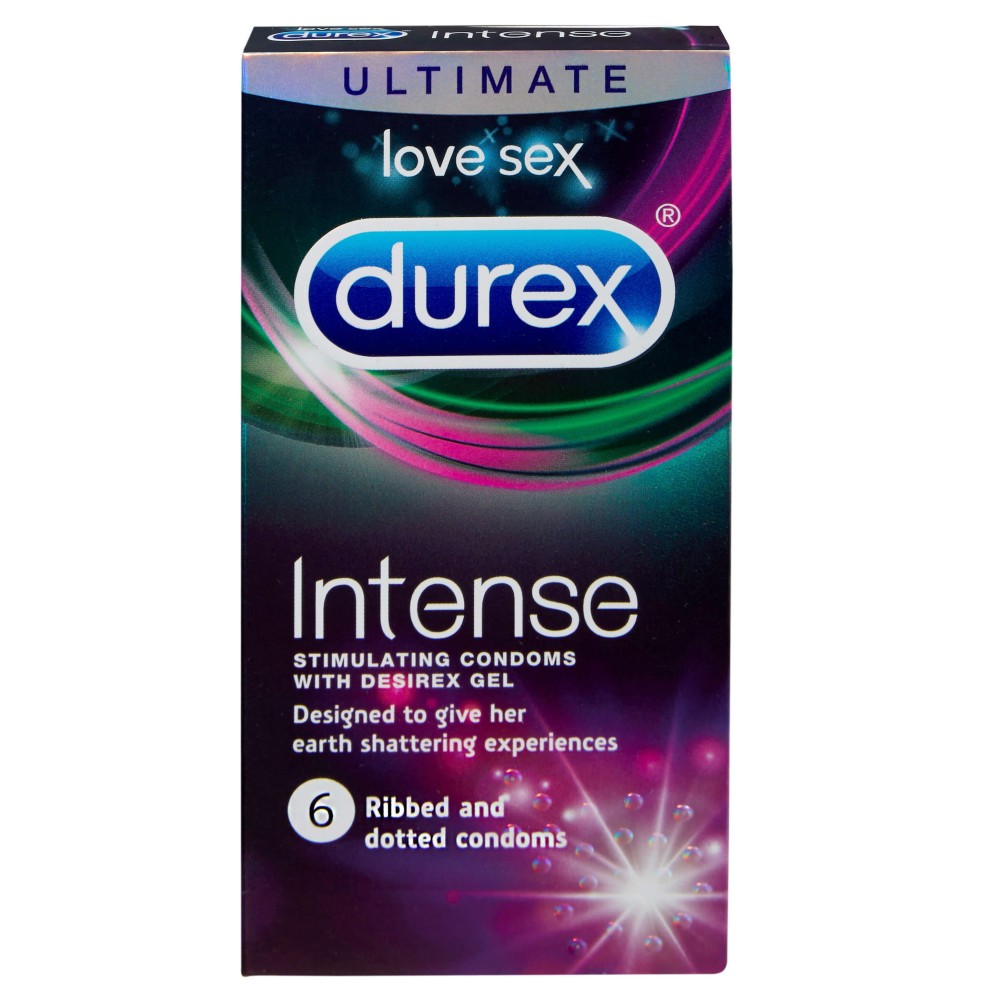 Durex | Intense Stimulating Condoms  | 6 Διεγερτικά  Προφυλακτικά