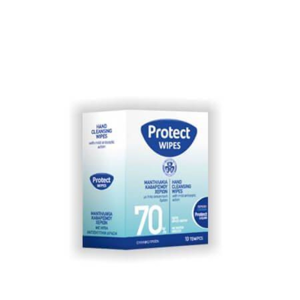 Protect Hand Wipes | Μαντηλάκια Καθαρισμού Χεριών | 10 τμχ