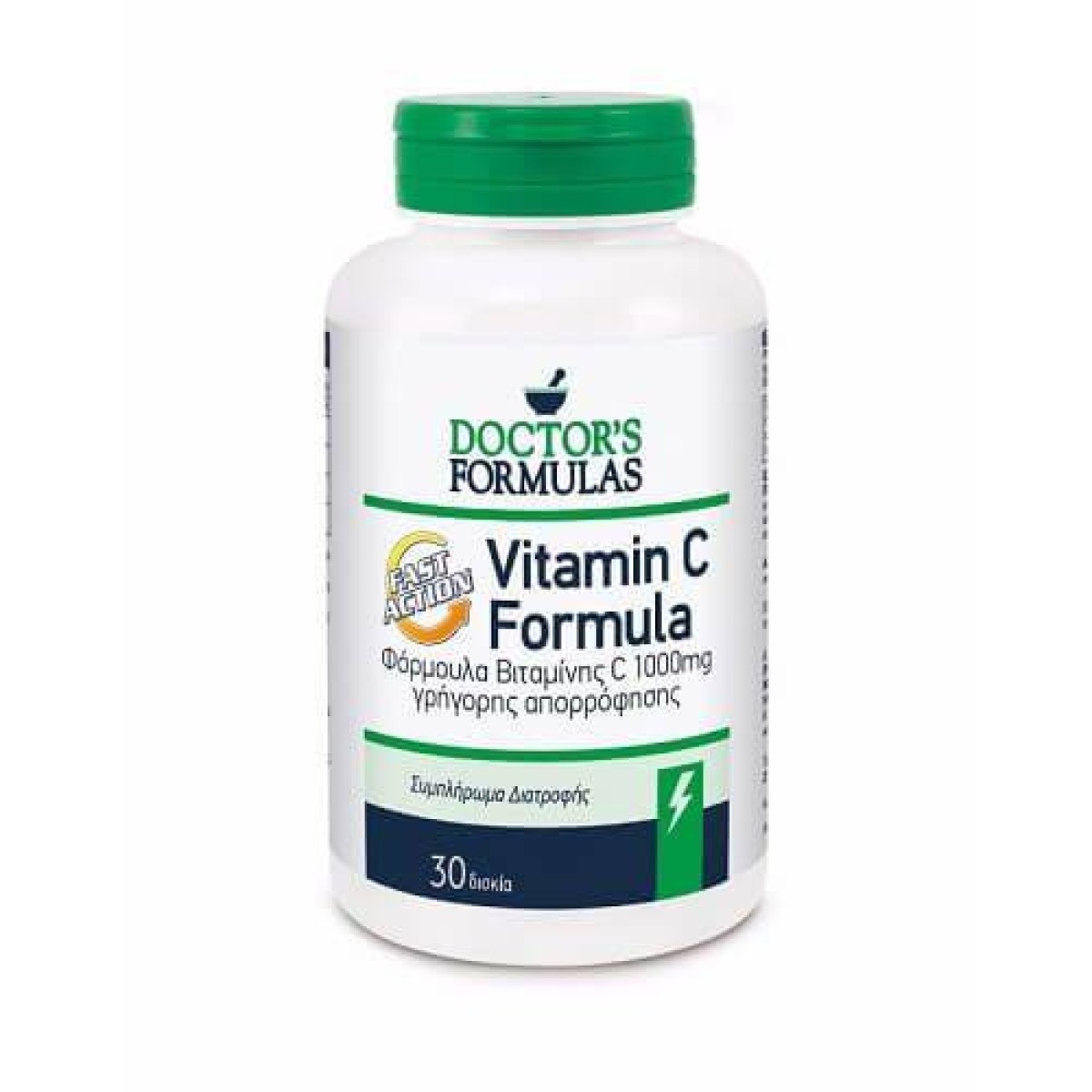 Doctor\'s Formulas | Vitamin C Formula Fast Action  | Φόρμουλα  Βιταμίνης C Γρήγορης Απορρόφησης 1000mg | 30 δισκία