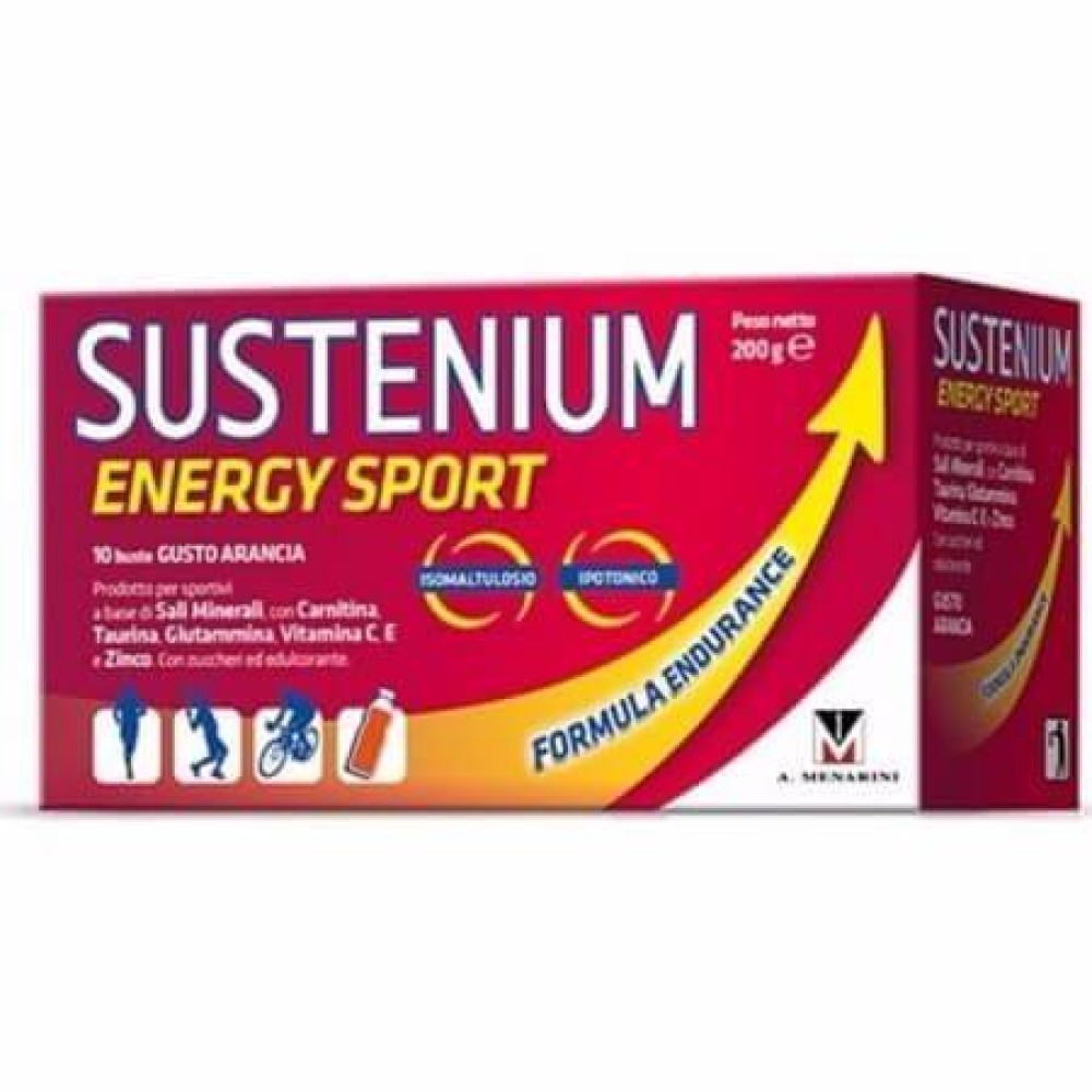 Sustenium | Energy Sport με Γεύση Πορτοκάλι για Μετά την Άθληση | 10 Φακελάκια
