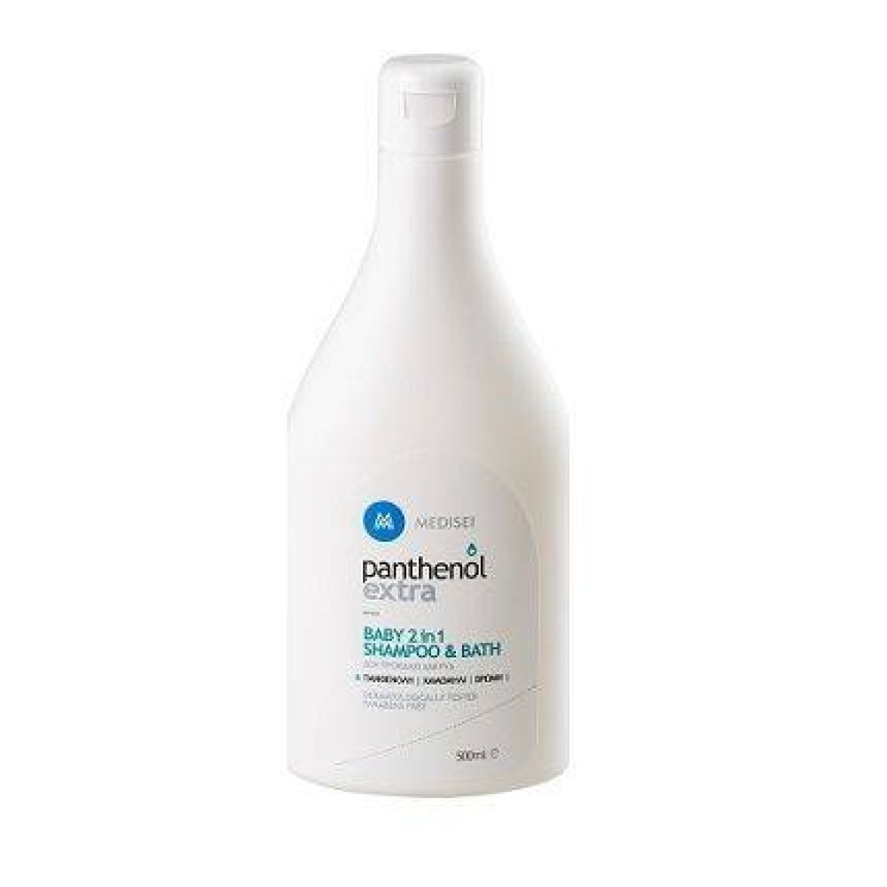 Medisei | Panthenol Extra Baby 2 in 1 Shampoo & Bath |Παιδικό Σαμπουάν και Αφρόλουτρο 2 σε 1 | 500ml