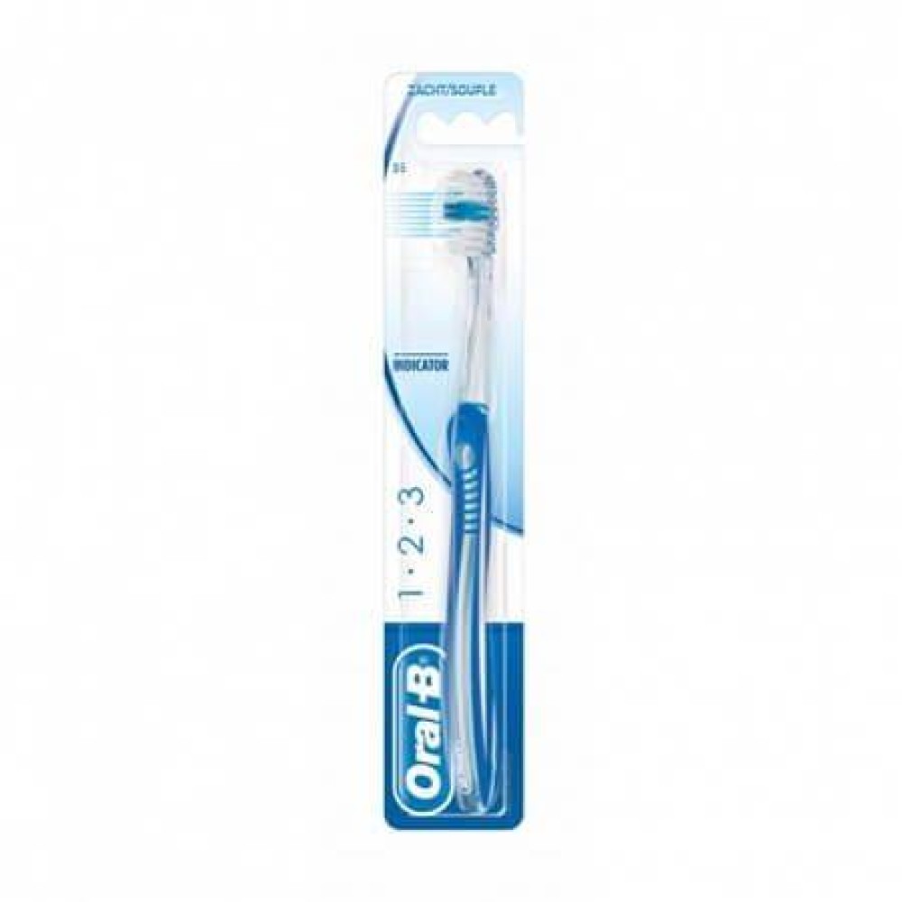 Oral-B | 1-2-3 Indicator Medium 35mm | Οδοντόβουρτσα | 1τμχ