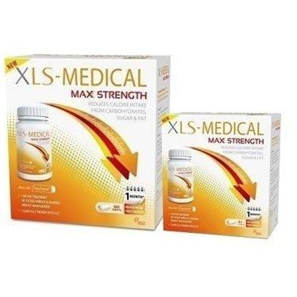 XL-S Medical  | Max Strength & Δώρο Max Strength | Συμπλήρωμα Διατροφής για τον Έλεγχο Σωματικού Βάρους| 120+40 tabs