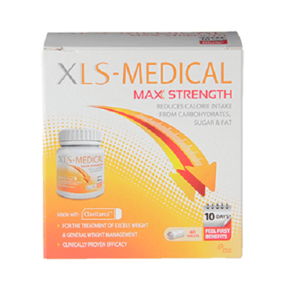 Omega Pharma | XL-S Medical Max Strength | Συμπλήρωμα Διατροφής για Μείωση Πρόσληψης Θερμίδων | 40tabs