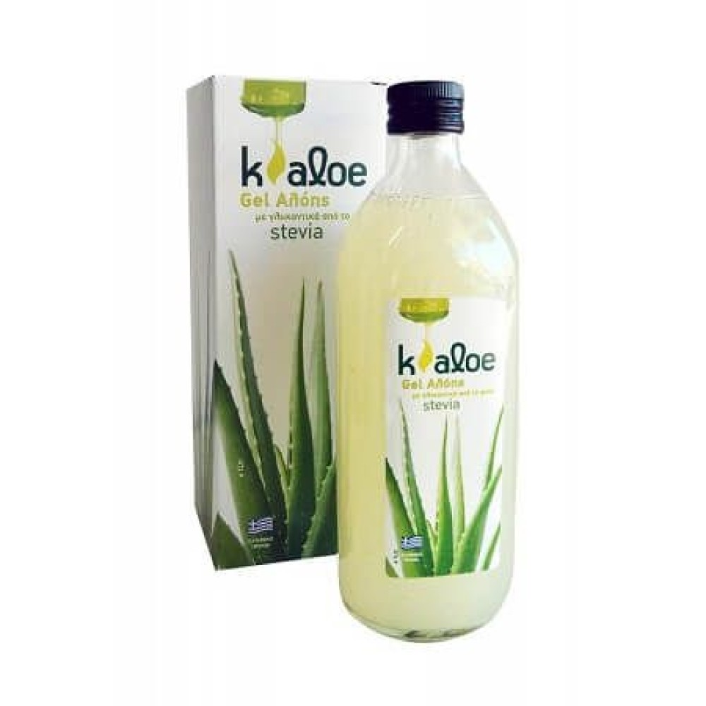 Kaloe | Aloe Vera Gel | Φυσικός Χυμός Βιολογικής Αλόης με Στέβια | 1lt