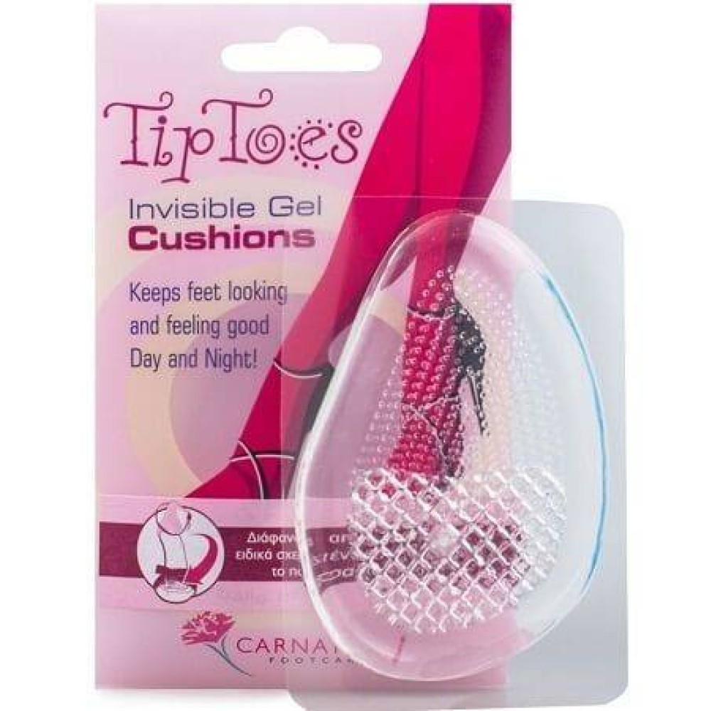 Carnation TipToes Invisible Gel Cushions | Διαφανείς και Απαλοί Πάτοι από Gel | 1 ζεύγος