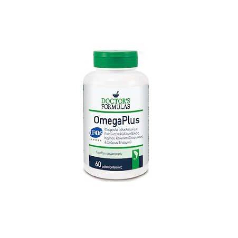Doctor's Formulas | OmegaPlus | Συμπλήρωμα Διατροφής Φόρμουλα Ιχθυελαίων | 60caps