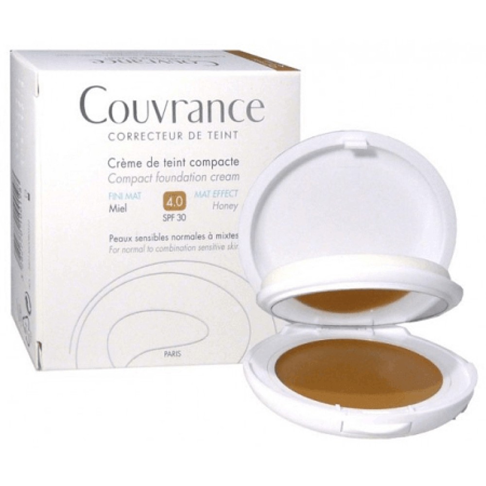 Avene | Couvrance Creme de Teint Compacte SPF30 04 Miel | Μέϊκ Απ για Ματ Αποτέλεσμα | 10gr