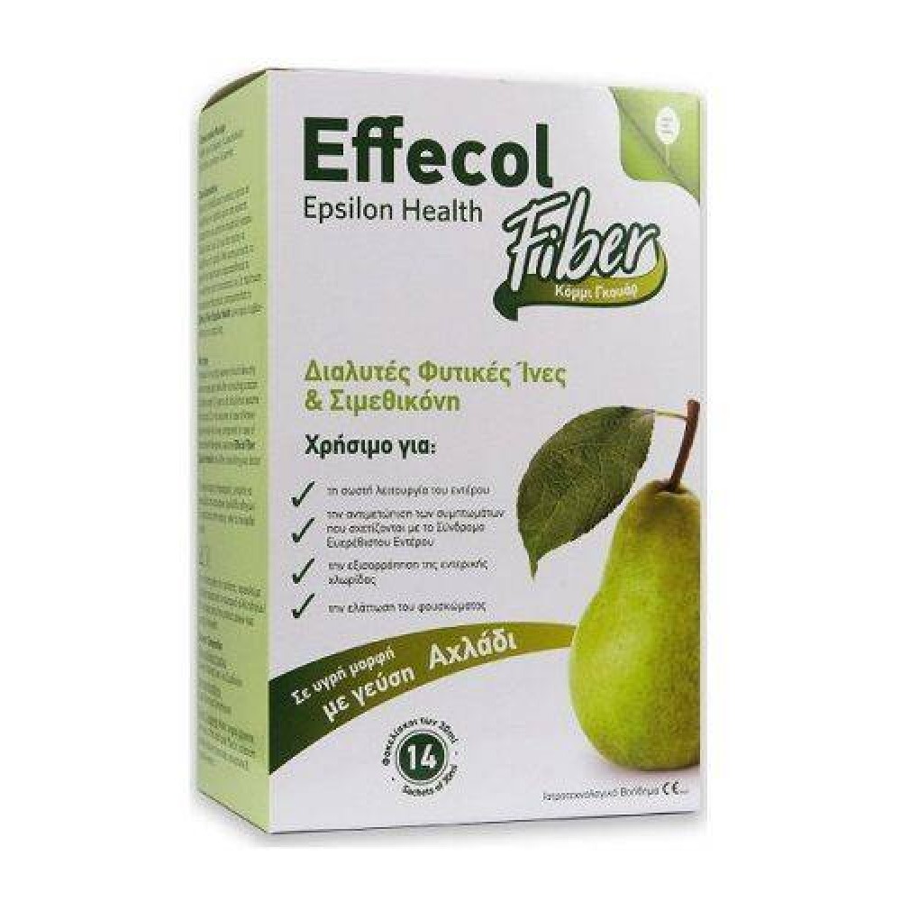 Epsilon Health | Effecol Fiber | Φυτικές Ίνες για Σωστή Εντερική Λειτουργία | 14 φακελίσκοι x  30ml