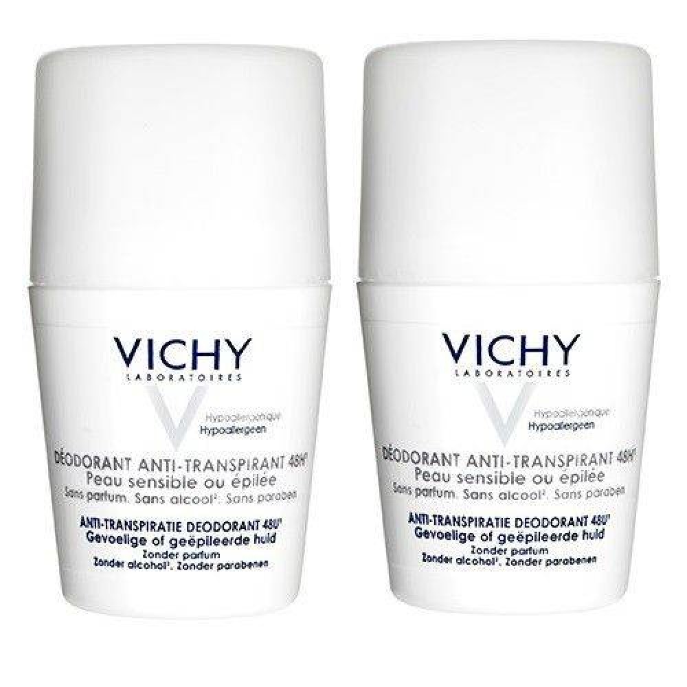 Vichy | Deo Roll On | Αποσμητικό Roll On για Ευαίσθητο Δέρμα | 2x50ml