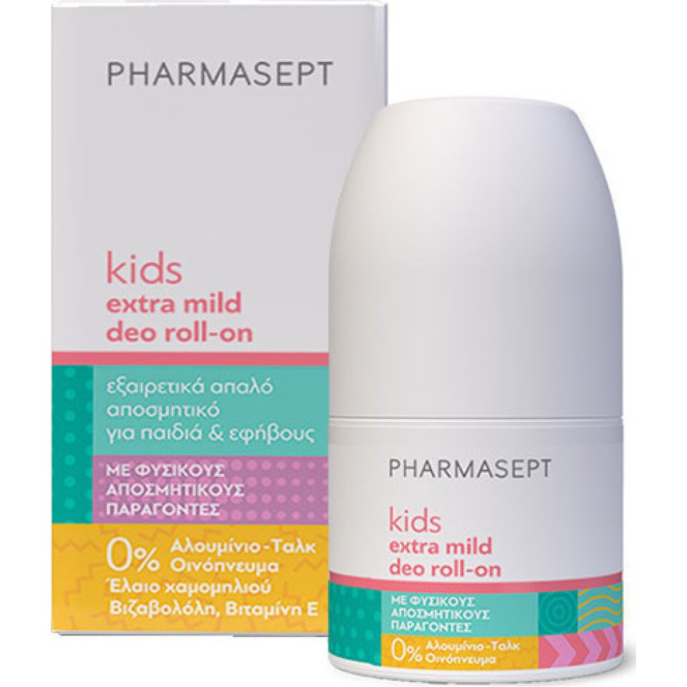 Pharmasept | Kid Care Extra Mild Deo Roll-on  |Αποσμητικό για Παιδιά & Εφήβους | 50ml