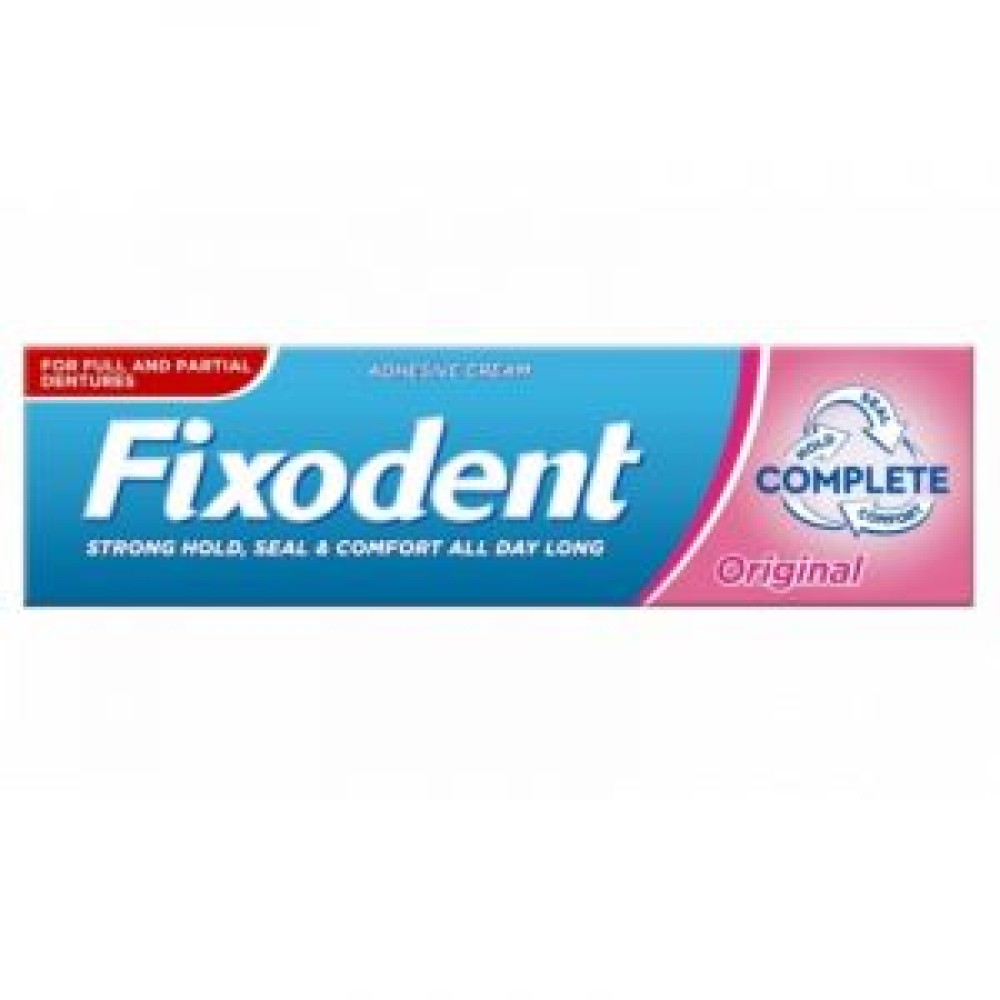 Fixodent | Pro Original Complete| Στερεωτική Κρέμα για Τεχνητές  Οδοντοστοιχίες | 47gr
