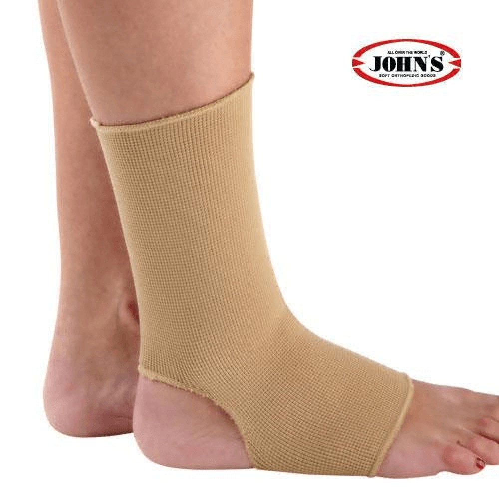 John's | Ankle Support 12424  SIZE S| Επιστραγαλίδα Ελαστική Μπεζ  |1 τμχ