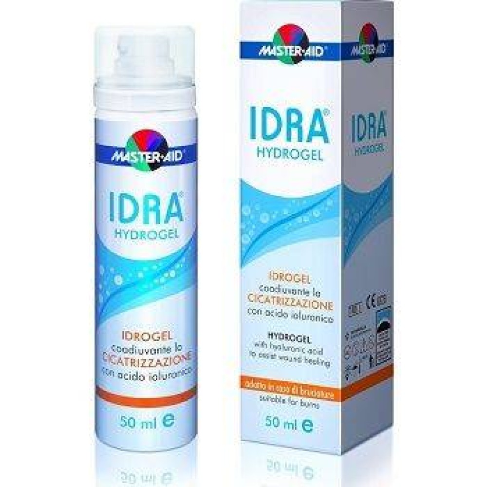 Master Aid | Idra Hydrogel | Αποστειρωμένος Αφρός Υδρογέλης και Υαλουρονικού Οξέως για Εγκαύματα και Πληγές | 50ml