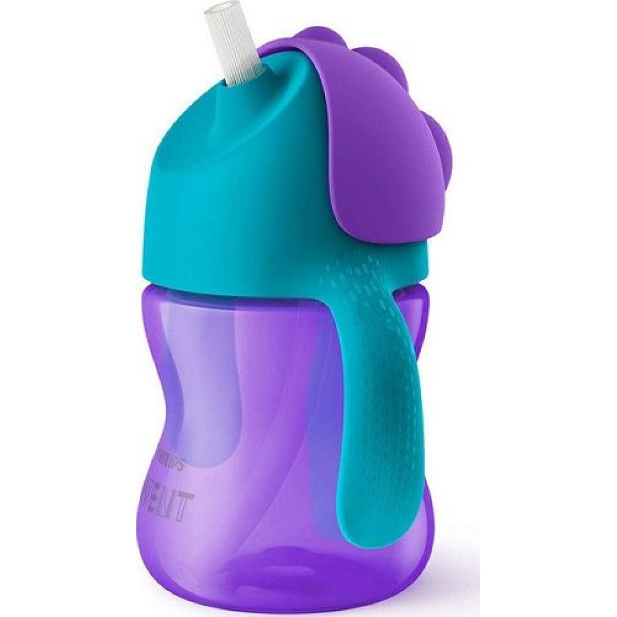 Avent | Παγουρίνο με Καλαμάκι & Λαβές 9m+ Πράσινο-Μωβ 200ml  SCF796/02