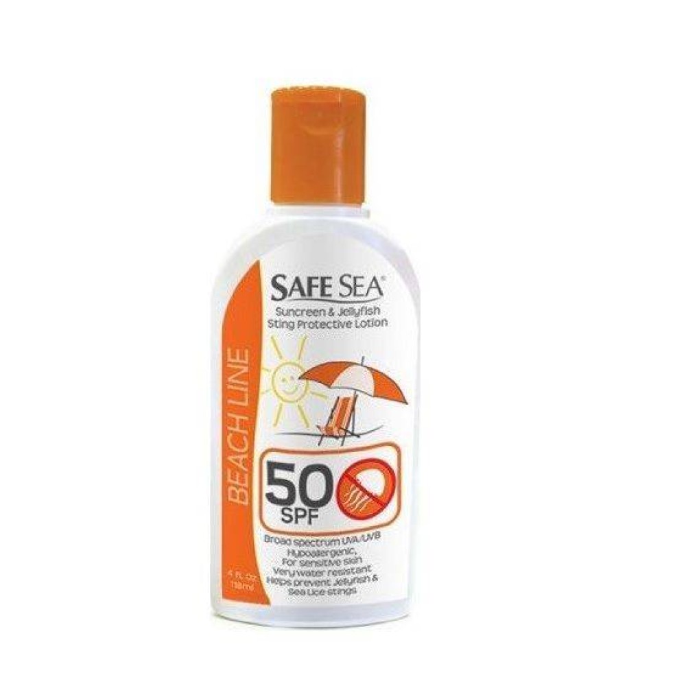 Safe Sea | Αντηλιακό Γαλάκτωμα SPF 50 που Προστατεύει από τις Τσούχτρες | 118ml