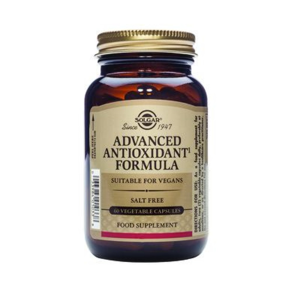 Solgar | Advanced Antioxidant Formula |Συμπλήρωμα Διατροφής Με Προηγμένη Αντιοξειδωτική Δράση | 30caps