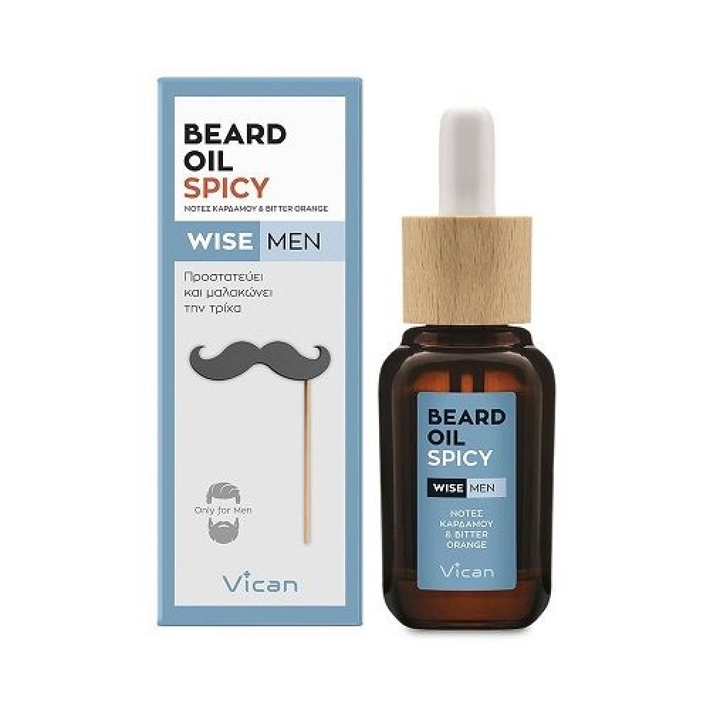 Wise Men | Beard Oil Spicy | Μαλακτικό Λαδάκι για τη Γενειάδα| 30ml