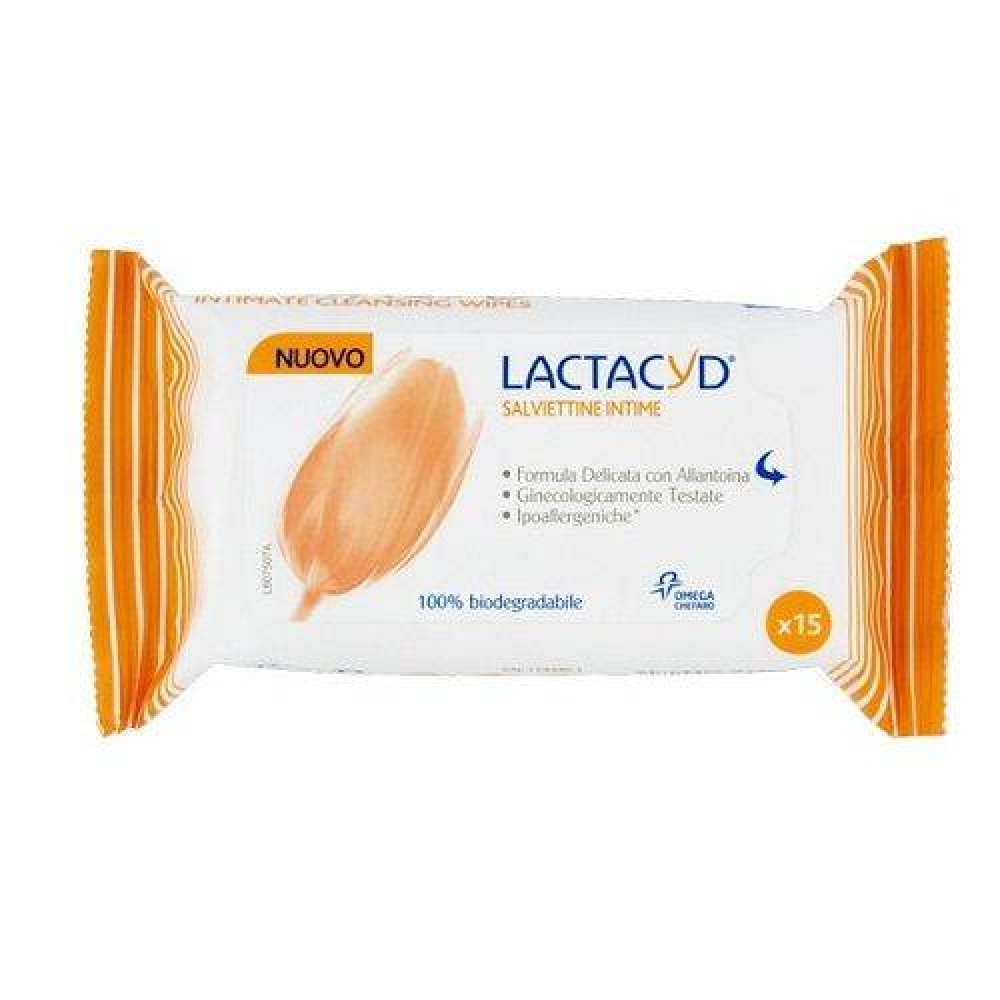 Lactacyd | Μαντηλάκια Καθαρισμού για την Ευαίσθητη Περιοχή | 15τμχ