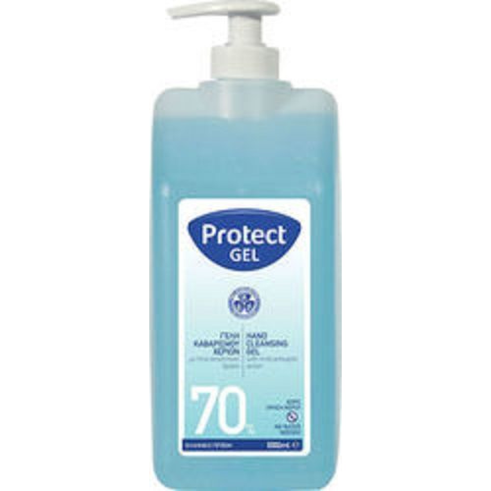 Protect | Hand Cleansing Gel | Υγρό Καθαρισμού Χεριών 70% με Ήπια Αντισηπτική Δράση | 1Lt